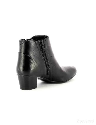 Sportswear - Bottines Atelier Mégis élégante Noir Cuir Véritable Intérieur Fourré - photo 6