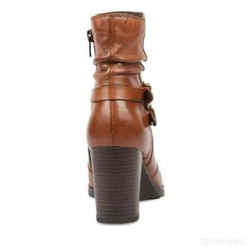 Sportswear - Bottines Atelier Mégis élégante Marron Cuir Véritable Fermeture éclair Femme - photo 6