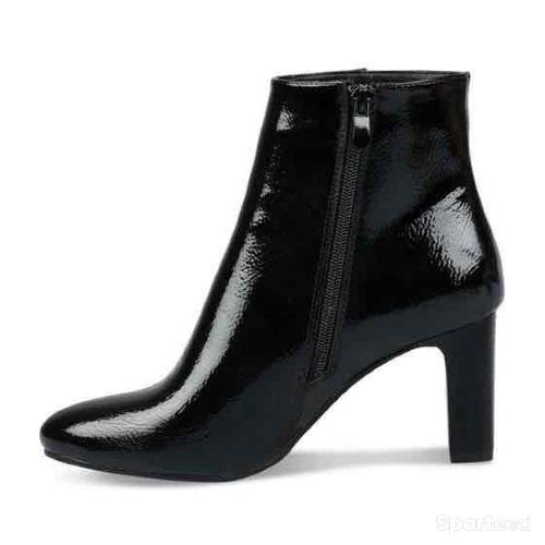Sportswear - Bottines Sinéquanone Noir Vernis fermeture éclair Femme - photo 6
