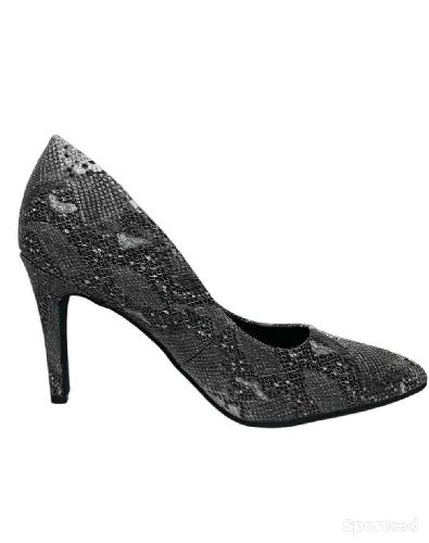 Sportswear - Escarpins Grands Boulevards Gris Python Femme - photo 3