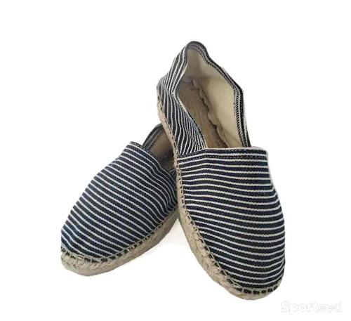 Espadrille Diegos Bleu Rayure Unisexe