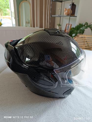 Moto route - Scorpion exo carbone noir  - photo 5
