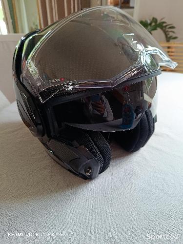 Moto route - Scorpion exo carbone noir  - photo 5