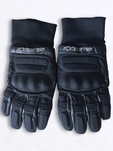 Moto route - Lot gants de moto cuir + sous gants thermique noir / Alpinestars & Nox - photo 6