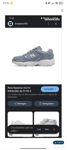 Fitness / Cardio training - New Balance 452 Grises 37,5 | Training - photo 6