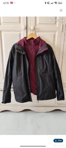 Randonnée / Trek - Ensemble veste coupe vent + doublure polaire amovible hiver 42 - Quechua - photo 6