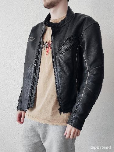 Moto route - Blouson protection moto cuir noir / Universal Moto - 38/M - photo 6