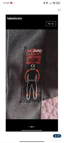 Moto route - Veste moto femme Ozone taille S/M - protections renforcées - photo 4