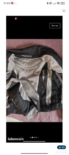 Moto route - Veste moto femme Ozone taille S/M - protections renforcées - photo 4