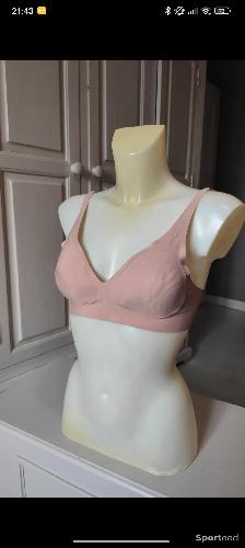 Pilates / Gym douce - Brassière rose de sport rembourrée - 85B - photo 4