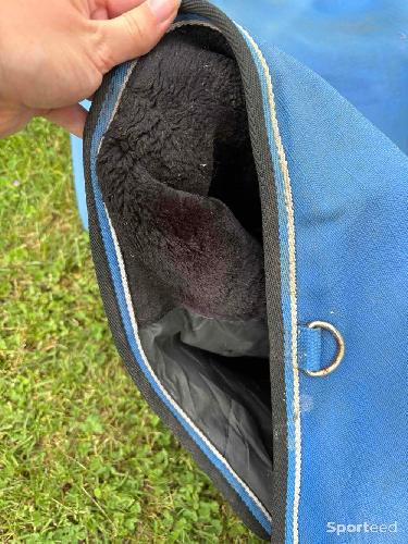 Equitation - Couverture Equitheme bleu imperméable taille 125cm en 100g - photo 6