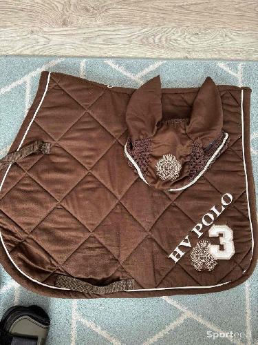 Equitation - Ensemble tapis/bonnet cheval HV polo  - photo 6