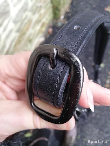 Equitation - licol cuir paillettes neufs noir ou marron, cob ou cheval  - photo 6