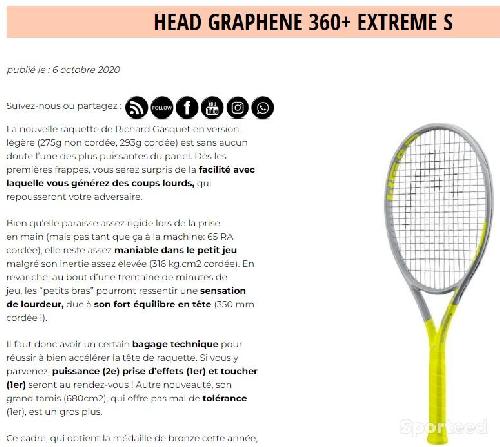 Tennis - RAQUETTE HEAD EXTREME S  - photo 3