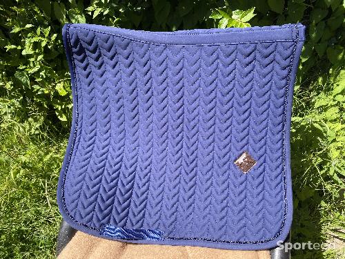 Equitation - Tapis de dressage Fishbone marine - photo 4