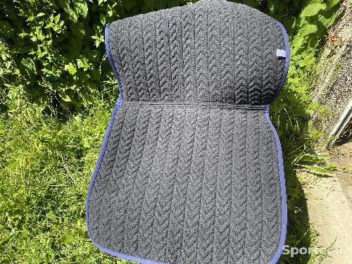 Equitation - Tapis de dressage Fishbone marine - photo 4