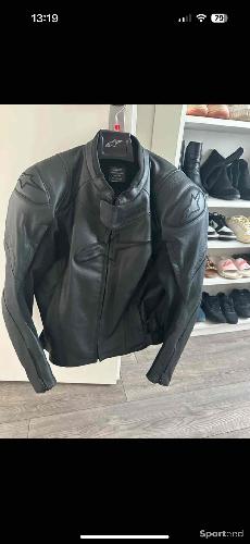 Moto route - Blouson cuir moto Alpinestars Faster V2 taille 54 - photo 6