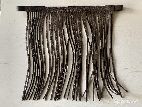 Equitation - Frontal anti-mouches cuir marron - photo 4