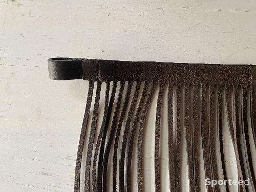 Equitation - Frontal anti-mouches cuir marron - photo 4