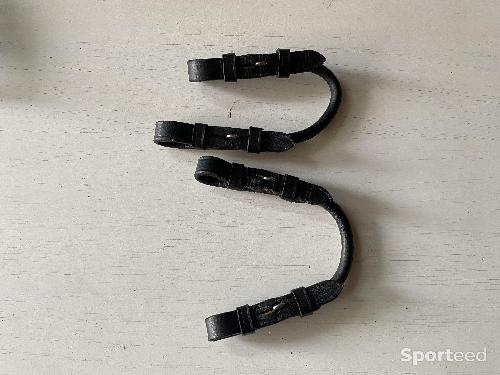 Equitation - Alliances de mors cuir noir - photo 3