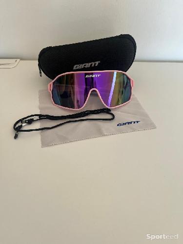 Course à pied trail - Lunette sport giant rose polarisé  - photo 5