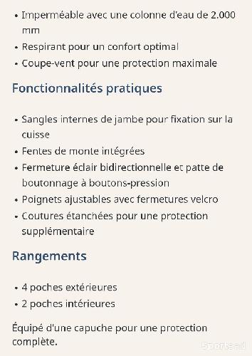 Equitation - Imperméable randonnée marque HKM - photo 4
