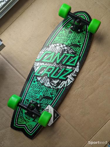 Skateboard / Longboard - Santa Cruz Flier Collage Dot Shark Cruiser 8.8' x 27.7' - photo 6