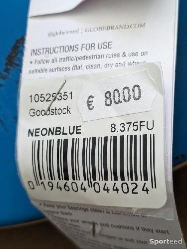 Skateboard / Longboard - 8.375' skateboard complet érable goodstock neon blue - photo 6