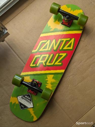 Skateboard / Longboard - Santa Cruz Rasta Tie Dye Cruiser 8.79' x 29.05' - photo 6