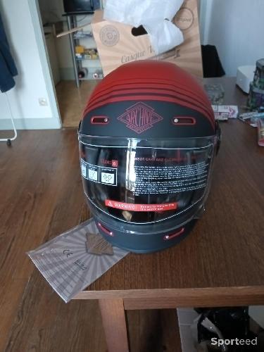 Moto route - Casque intégral Archive Vintage taille Xl rouge - photo 3