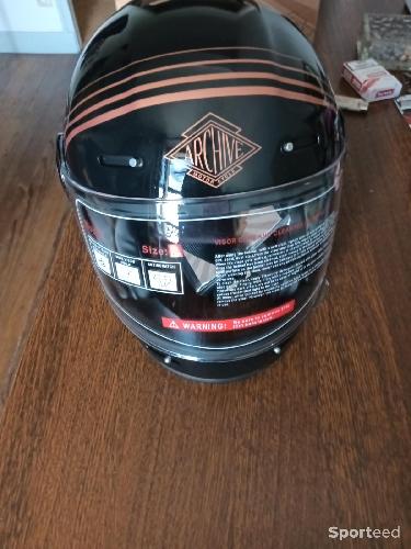 Moto route - Casque intégral Archive vintage Xl noir - photo 3