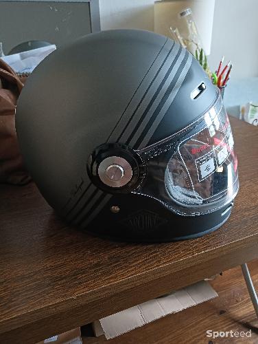 Moto route - Casque intégral Archive vintage XXL gris - photo 3