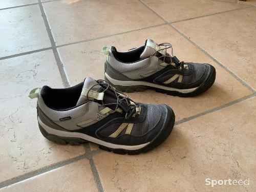 Randonnée / Trek - Chaussures imperméables de randonnée Quechua enfant avec lacet - CROSSROCK grise - T37 - photo 6