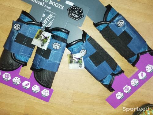Equitation - ensemble guetres cross QHP couleur steel blue (bleu acier) - photo 5