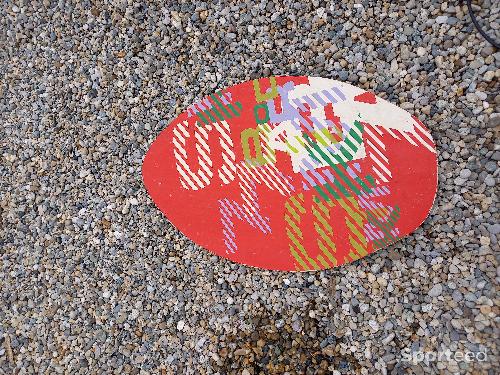 Snowboard - Skimboard 100 enfant bois Decathlon 9/14 ans état satisfaisant (un peu usé dessous mais n'empêche pas la pratique) 15€ - photo 4