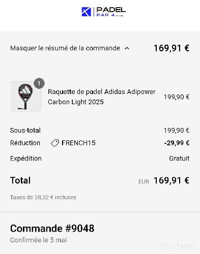 Padel - Raquette padel Adidas Adipower 2025 - photo 5