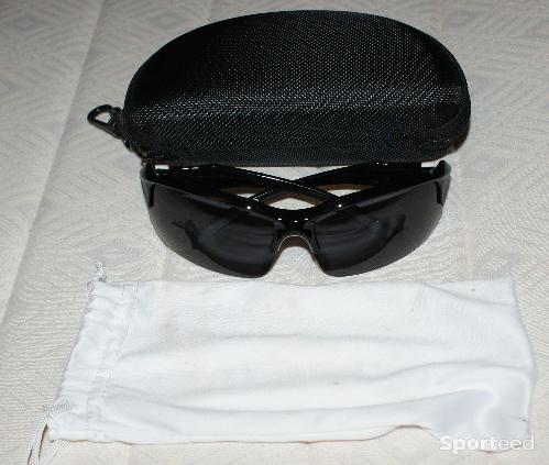 Vélo route - Lunette de sport - noires et blanches - sans marque - photo 4