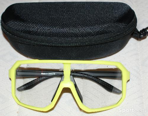 Vélo route - Lunettes de sport - 'SCVCN' - photochromiques - jaune fluo - photo 4