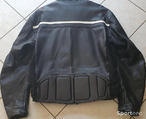 Moto route - Blouson cuir moto noir Segura taille XL - photo 6