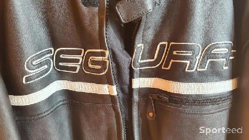 Moto route - Blouson cuir moto noir Segura taille XL - photo 6