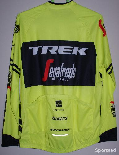 Vélo tout terrain - VTT - Maillot vélo mi-saison manches longues - team 'TREK' - homme - taille xl - jaune/noir - photo 4