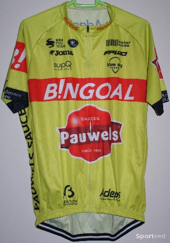 Vélo tout terrain - VTT - Maillot vélo été manches courtes - team 'BINGOAL' - homme - taille 3xl - jaune/rouge - photo 4