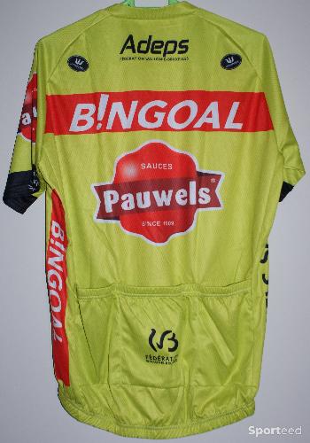 Vélo tout terrain - VTT - Maillot vélo été manches courtes - team 'BINGOAL' - homme - taille 3xl - jaune/rouge - photo 4