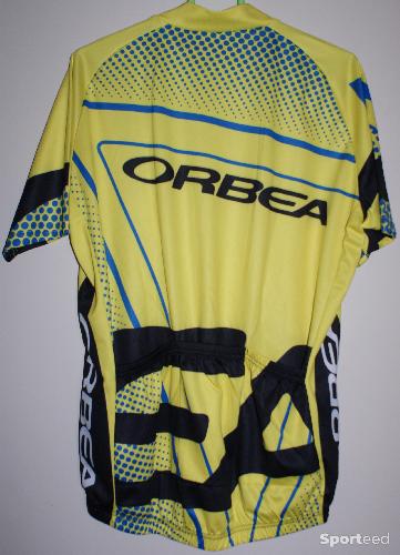 Vélo tout terrain - VTT - Maillot vélo été manches courtes - team 'ORBEA' - homme - taille 2xl - jaune/noir - photo 4