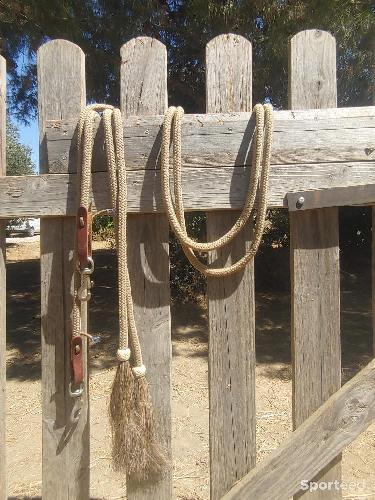 Equitation - Renes ouvertes en crins de cheval - photo 3