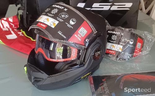 Moto route - Casque modulable  LS2 - Casque FF901 Advant X Solid Noir Mat - photo 6