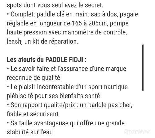 Nautisme - Pack stand up paddle Fidji  - photo 6