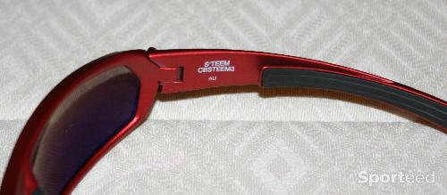 Vélo route - Lunettes de sport - marque 'CEBE' - modèle 'S'TEEM' - rouges - photo 6