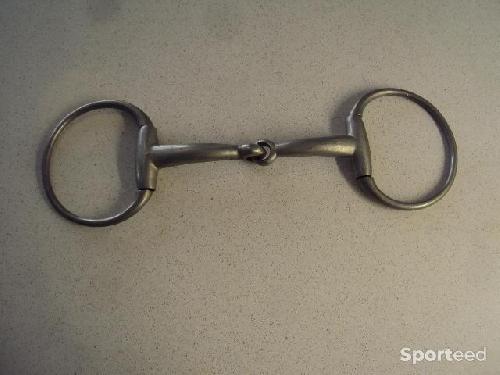 Equitation - mors à olive grands anneaux - 14 cm - anneau 10 cm - plein - fin - photo 5