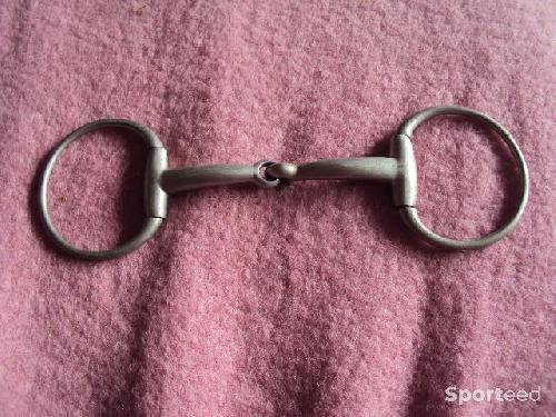 Equitation - mors à olive grands anneaux - 14 cm - anneau 10 cm - plein - fin - photo 5